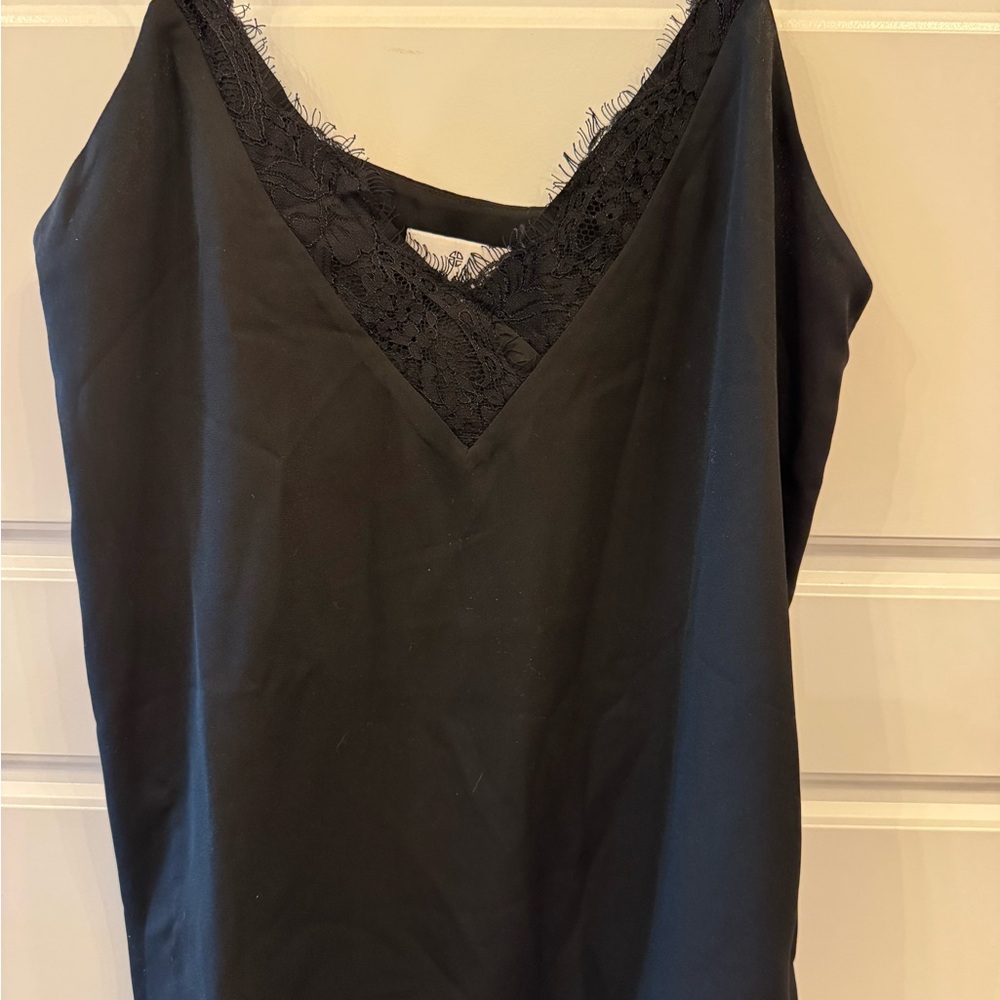 Socialite Black Lace V-Neck Blouse